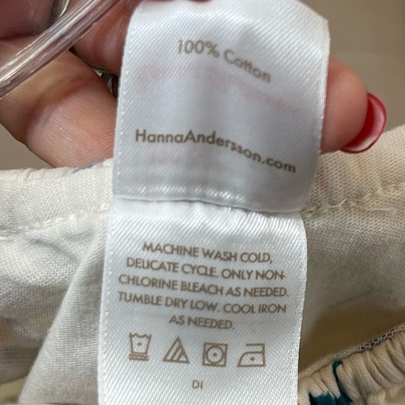 Bc: HANNA ANDERSSON RUFFLE NECK SWING CREAM DRESS ECRU BUTTERFLIES Sz 6-7_120cm - Picture 4 of 9